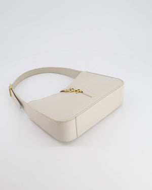 Saint Laurent Cream Le 5 à 7 Bag in Smooth Calfskin Leather with Gold Hardware RRP £1,755
