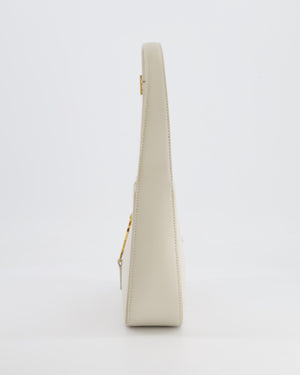 Saint Laurent Cream Le 5 à 7 Bag in Smooth Calfskin Leather with Gold Hardware RRP £1,755