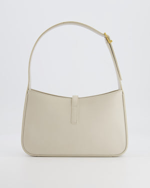 Saint Laurent Cream Le 5 à 7 Bag in Smooth Calfskin Leather with Gold Hardware RRP £1,755