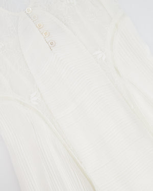 Temperley London White Lace Midi Dress Size UK 8