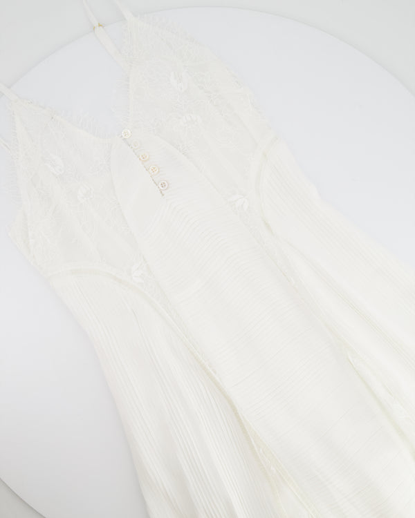 Temperley London White Lace Midi Dress Size UK 8