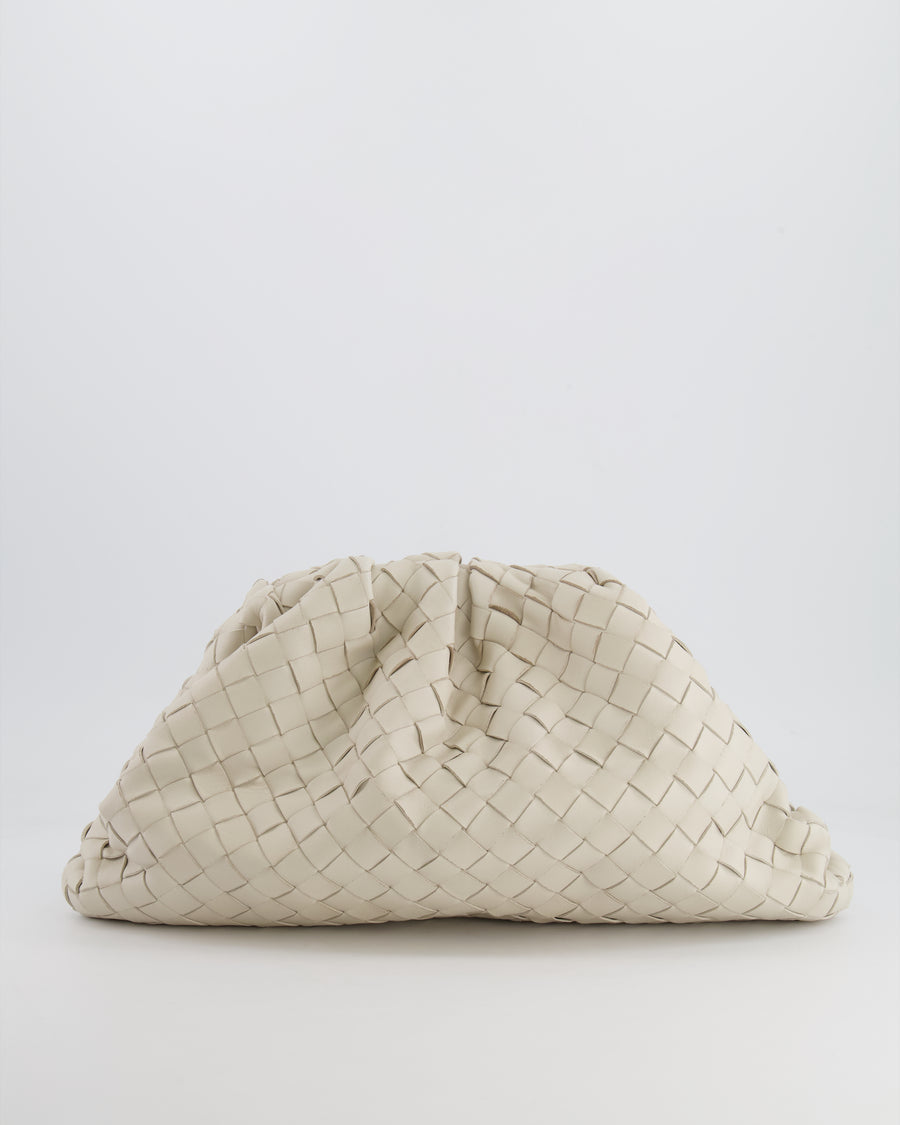 Bottega Veneta Sea Salt Intrecciato Leather Clutch Bag RRP £2,900