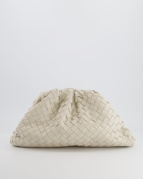 Bottega Veneta Sea Salt Intrecciato Leather Clutch Bag RRP £2,900