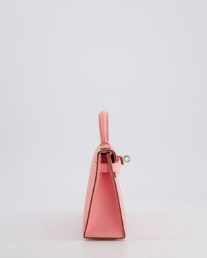 *HOT* Hermès Mini Kelly II 20cm Bag in Rose Confetti Epsom Leather with Palladium Hardware