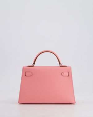 *HOT* Hermès Mini Kelly II 20cm Bag in Rose Confetti Epsom Leather with Palladium Hardware