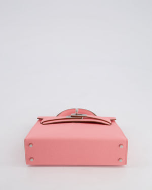 *HOT* Hermès Mini Kelly II 20cm Bag in Rose Confetti Epsom Leather with Palladium Hardware