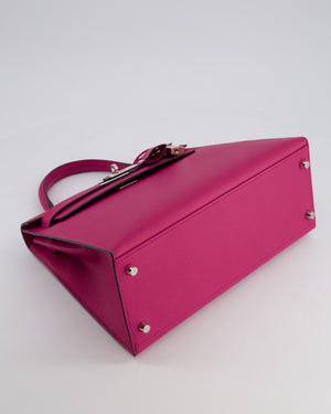Hermès Kelly 28cm Sellier Bag in Rose Pourpre Epsom Leather with Palladium Hardware
