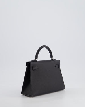*SUPER RARE* Hermès Mini Kelly II 20cm Bag in Black Epsom Leather with Electrum Hardware