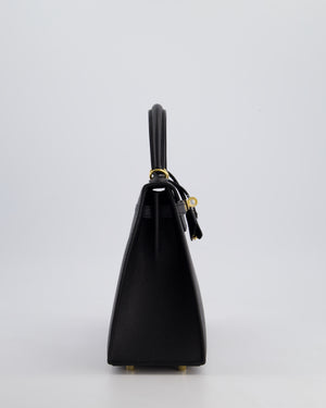 *HOLY GRAIL* Hermès Kelly 25cm Sellier Bag in Black Epsom Leather with Gold Hardware