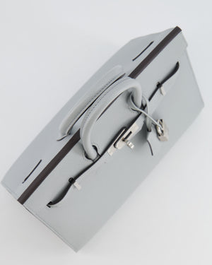 *RARE* Hermès Birkin 25cm Sellier Bag in Bleu Glacier Epsom Leather with Palladium Hardware