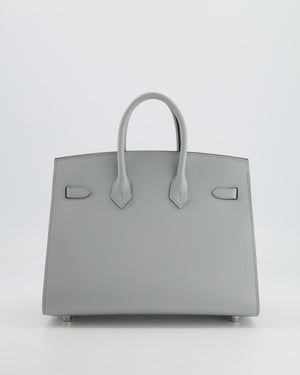 *RARE* Hermès Birkin 25cm Sellier Bag in Bleu Glacier Epsom Leather with Palladium Hardware