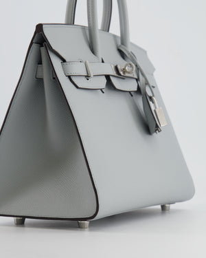 *RARE* Hermès Birkin 25cm Sellier Bag in Bleu Glacier Epsom Leather with Palladium Hardware