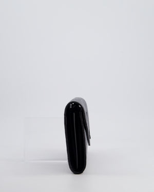 Saint Laurent Black Cassandre Envelope Chain Bag in Matelassé Textured-leather Black Hardware RRP £870