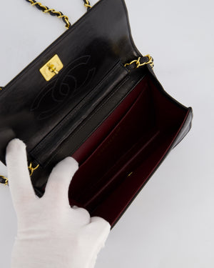 *FIRE PRICE* Chanel Vintage Black Wallet on Chain Bag in Lambskin Leather with 24k Gold Hardware