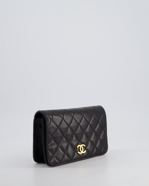 *FIRE PRICE* Chanel Vintage Black Wallet on Chain Bag in Lambskin Leather with 24k Gold Hardware