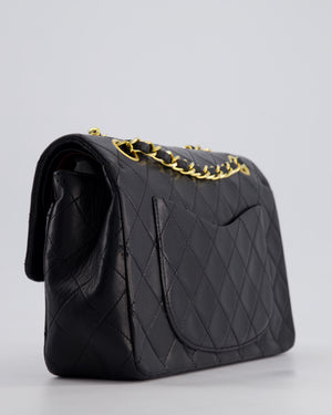 *HOT PRICE* Chanel Vintage Black Small Classic Double Flap Bag in Lambskin Leather with 24k Gold Hardware