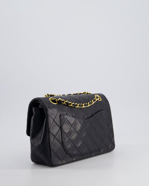 *HOT PRICE* Chanel Vintage Black Small Classic Double Flap Bag in Lambskin Leather with 24k Gold Hardware