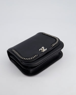 Chanel Braided Chic Flap Bag in Black Lambskin Leather with Silver Hardware