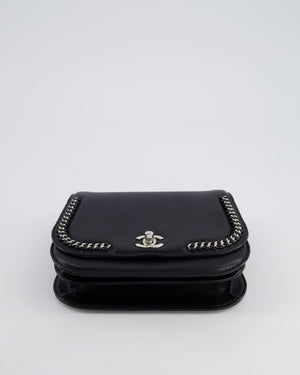 Chanel Braided Chic Flap Bag in Black Lambskin Leather with Silver Hardware