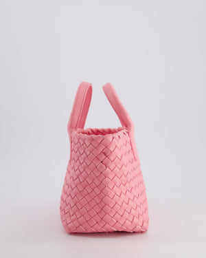 Bottega Veneta Pink Mini Cabat Intrecciato Leather Handle Bag with Strap and Inner Pouch Detail RRP £4,210