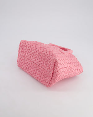 Bottega Veneta Pink Mini Cabat Intrecciato Leather Handle Bag with Strap and Inner Pouch Detail RRP £4,210