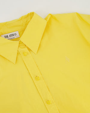 The Attico Yellow Button Down Shirt with Logo Detail Size IT 38 (UK 6)