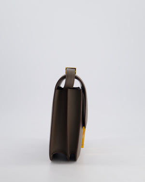 *HOT* Hermès Constance 24cm Bag in Gris Etain Epsom Leather with Rose Gold Hardware