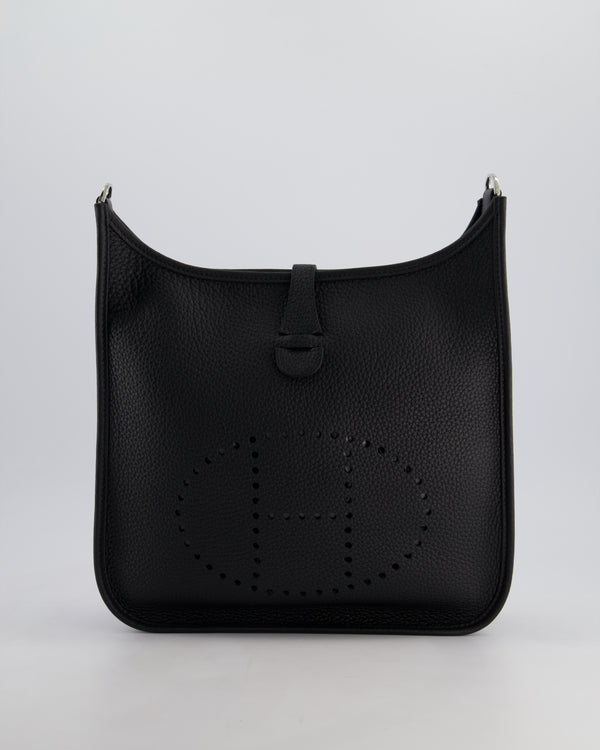 Hermès Evelyne III 29cm Bag in Black Clemence Leather with Palladium Hardware