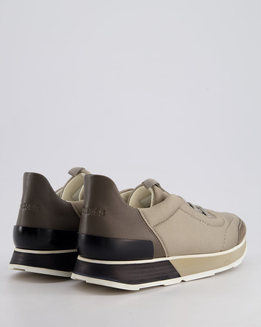 Hermès Grey Miles Neoprene Sneaker Size EU 37.5