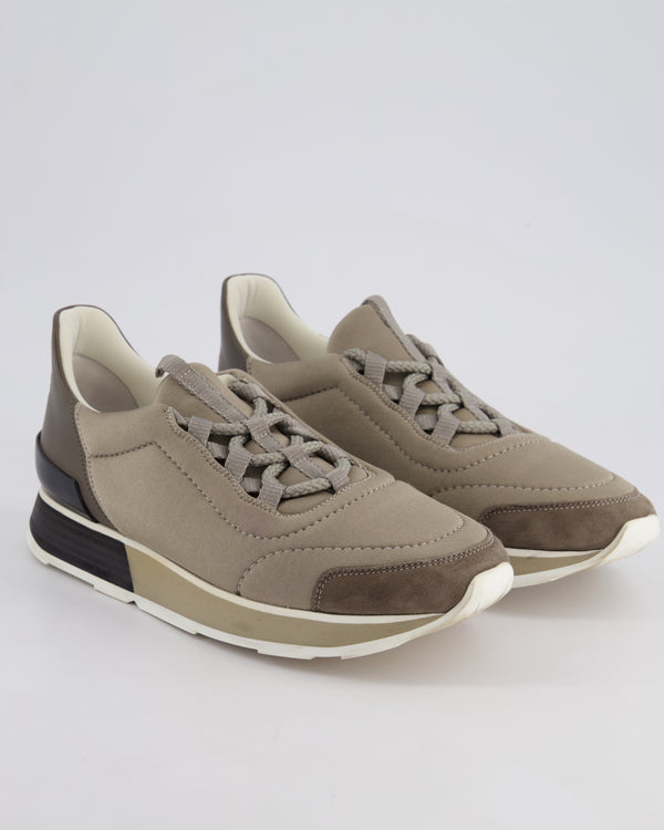 Hermès Grey Miles Neoprene Sneaker Size EU 37.5