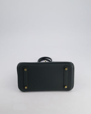 Hermès Birkin 25cm Retourne Bag in Vert Mangrove Togo Leather with Permabrass Hardware