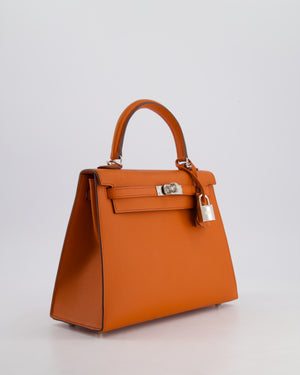 Hermès Kelly 25cm Sellier Bag in Terre Battue Epsom Leather with Palladium Hardware