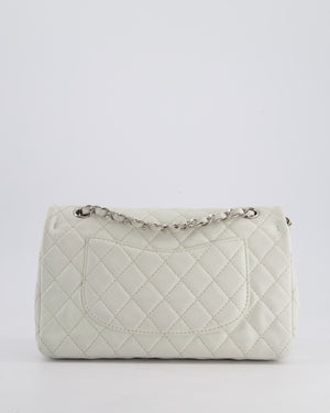 *RARE* Chanel White Medium Soft Seasonal Classic Double Flap Bag in Caviar Leather with Silver Hardware