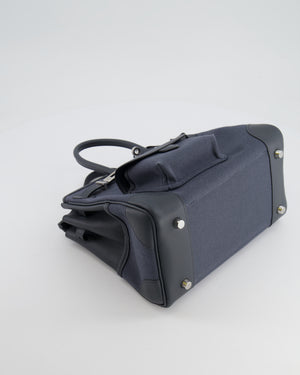 Hermès Cargo Birkin 25cm Bag Toile Goeland Swift in Gris Misty with Palladium Hardware