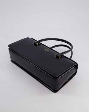 Prada Brushed Leather East-West SS25 Handbag with Gold Hardware
