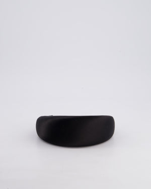 Prada Black Satin Padded Headband