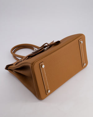 *HOT* Hermès Birkin Bag 30cm Retourne in Gold Togo Leather with Palladium Hardware