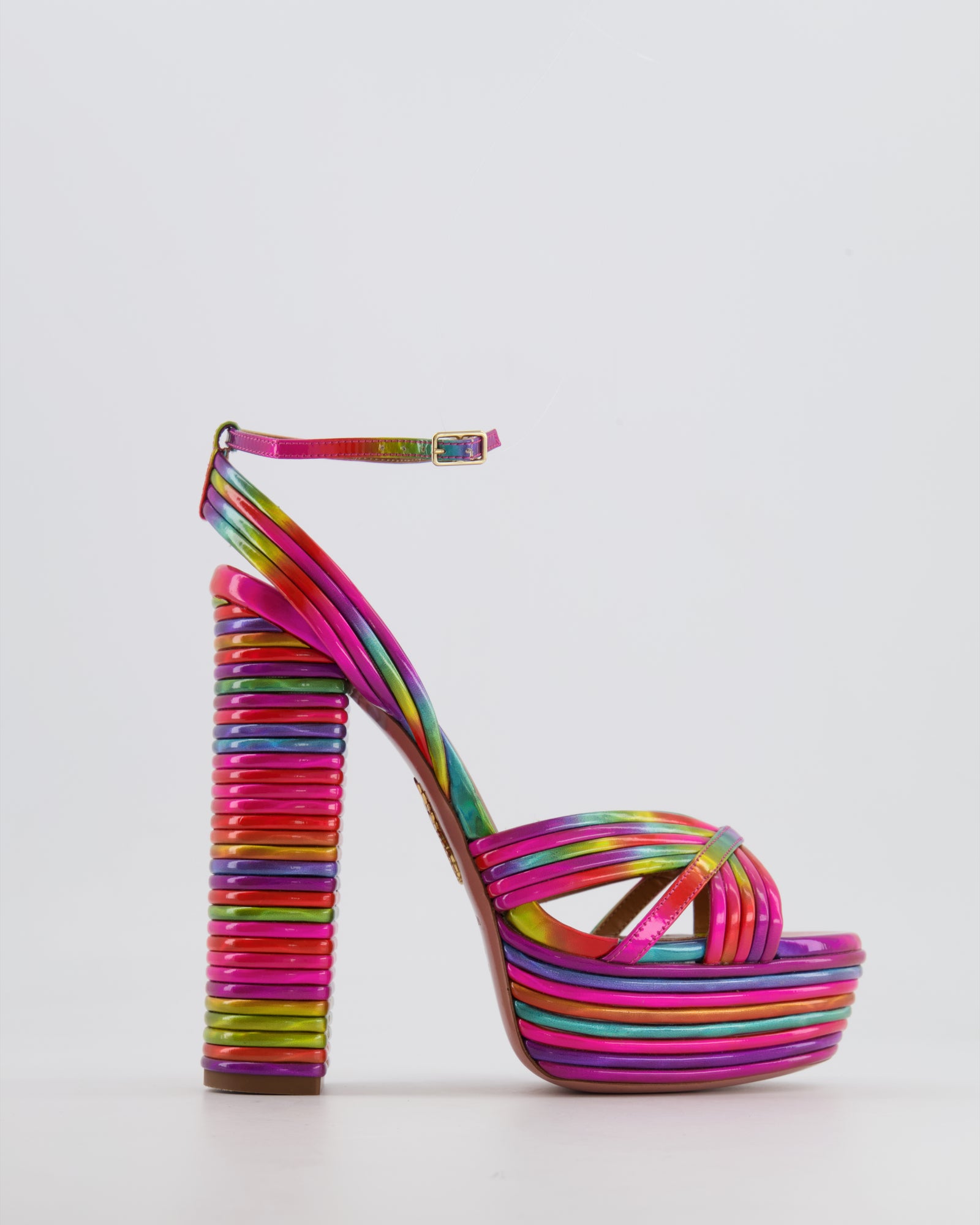 Leather Sandals Aquazzura Rainbow Aquazzura Tequila Rainbow