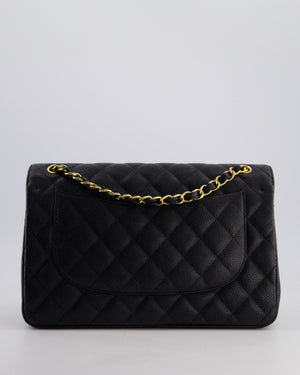*FIRE PRICE* Chanel Black Jumbo Caviar Classic Double Flap Bag with Gold Hardware
