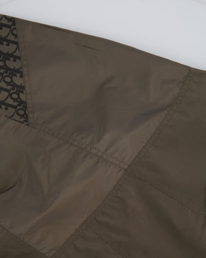 Christian Dior Menswear Khaki Anorak Jacket with Dior Oblique Logo Sleeve Details Size FR 52 (UK 42) RRP £1,650