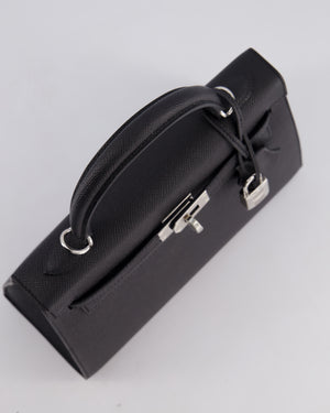 *SUPER RARE* Hermès Kelly 25 Sellier Bag in Noir Epsom Leather with Palladium Hardware