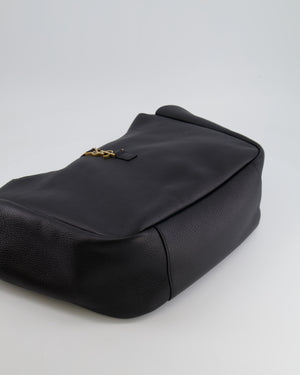 Saint Laurent Black Leather Le 5 à 7 Bea Supple Tote Bag with Antique Gold Hardware RRP £2,800