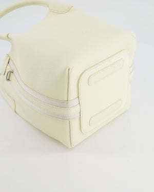 Loro Piana Cream Small Bale Bag in Grained Calfskin Leather with Silver Hardware RRP £2,600