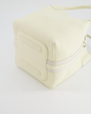 Loro Piana Cream Small Bale Bag in Grained Calfskin Leather with Silver Hardware RRP £2,600