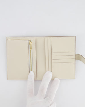 Hermès Bearn Compact Wallet in Craie Epsom Leather with Gold Hardware RRP £2,630