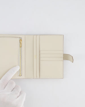 Hermès Bearn Compact Wallet in Craie Epsom Leather with Gold Hardware RRP £2,630
