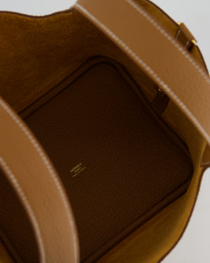 *RARE* Hermès Picotin Lock Bag 22cm in Gold Clemence Leather with Gold Hardware