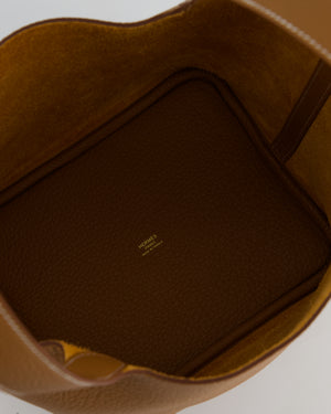 *RARE* Hermès Picotin Lock Bag 22cm in Gold Clemence Leather with Gold Hardware