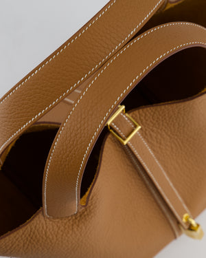 *RARE* Hermès Picotin Lock Bag 22cm in Gold Clemence Leather with Gold Hardware