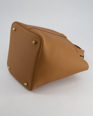 *RARE* Hermès Picotin Lock Bag 22cm in Gold Clemence Leather with Gold Hardware